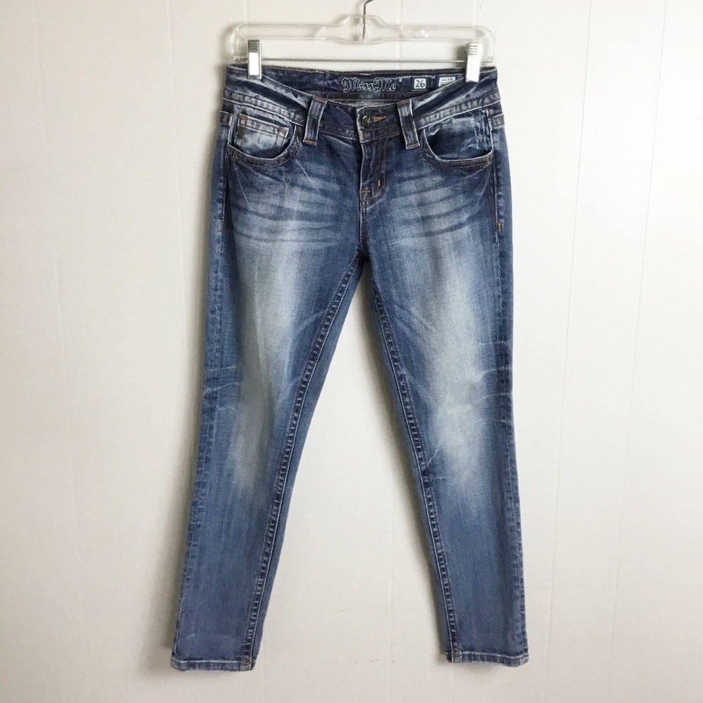 Miss Me Ankle Skinny Mid Rise Pants Size 26 Jeans Pants - Picture 2 of 6